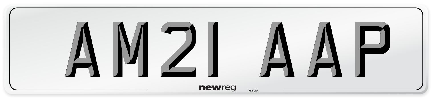 AM21 AAP Number Plate from New Reg